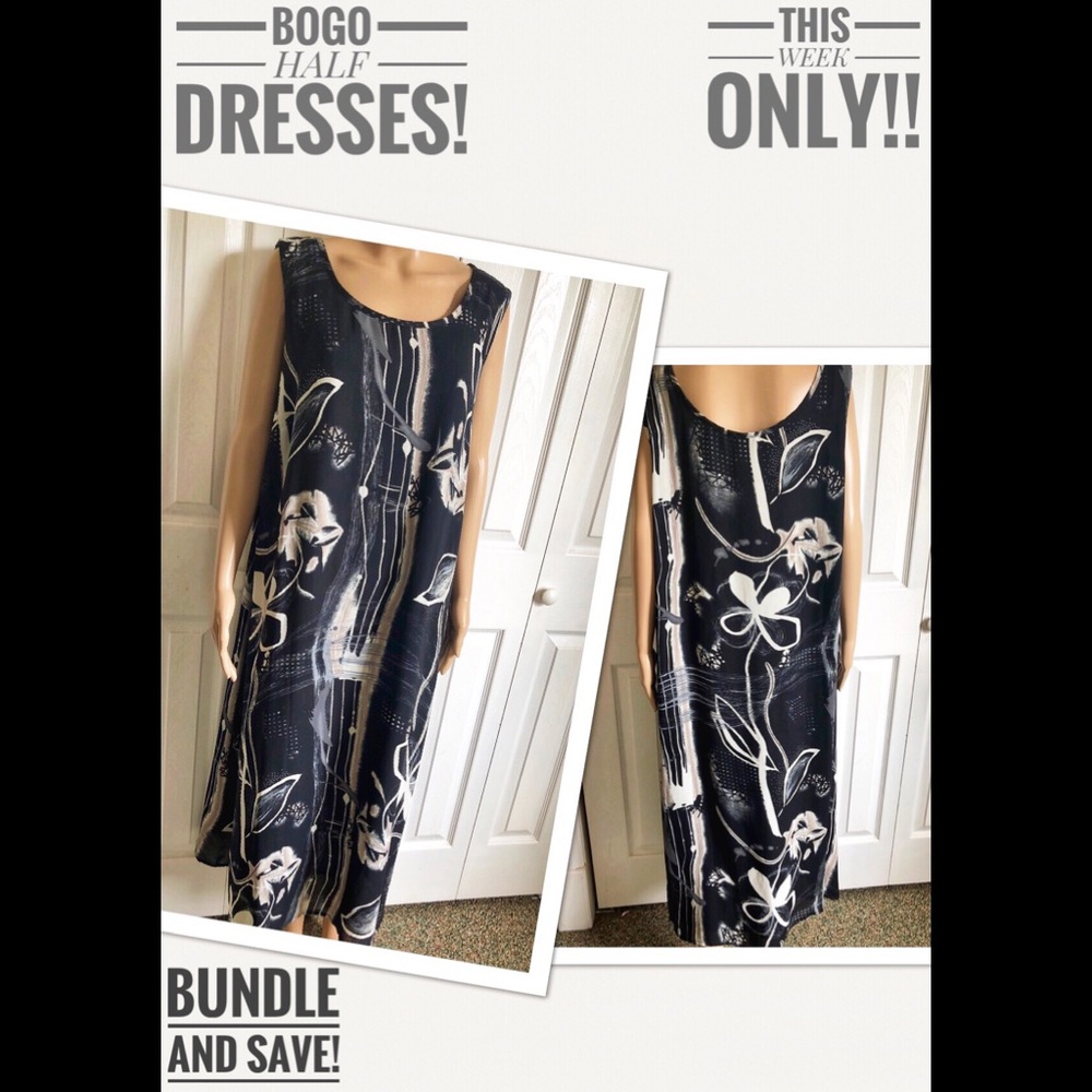 DRESS U 2 BY SHARON MOD MAXI SIZE 20 ABSTRACT